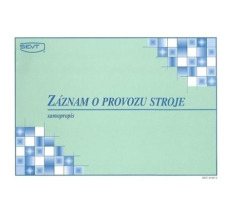 Záznam o provozu stroje